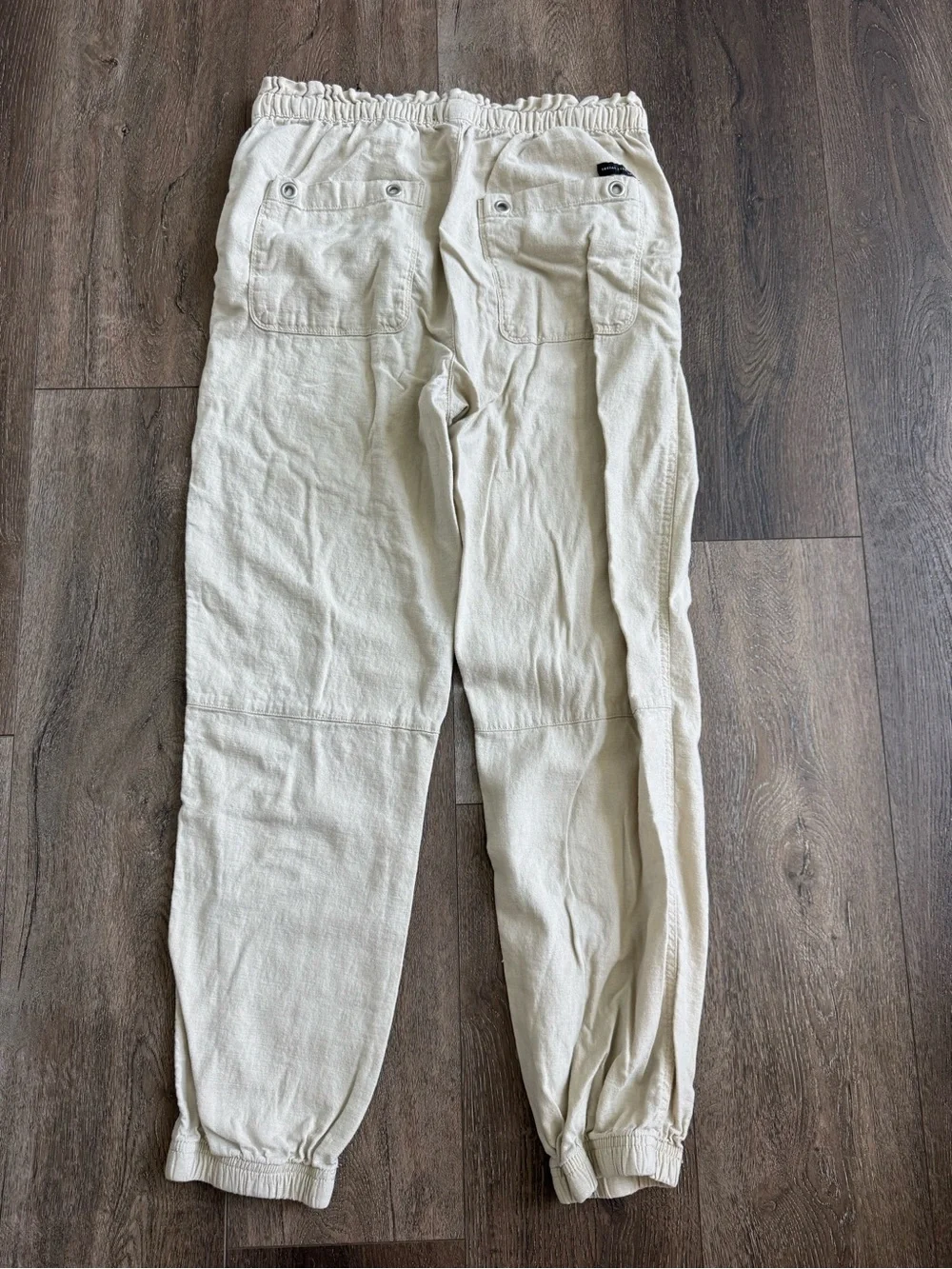 Social Standard Sanctuary Linen Jogger Tan Pants Women’s Size Medium - Picture 7 of 8